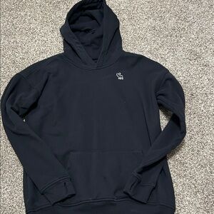 abercrombie kids Black Pullover Hoodie with Small Logo